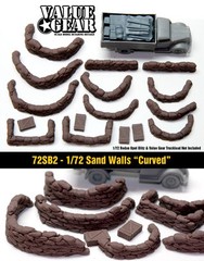 1/72 Sand Bag Walls Set #2 “Curved” – Value Gear War Gaming & Dioramas