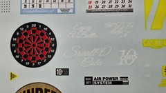Tip Top Shop #2 DECAL ONLY 1/25 Waterslide Sheet Diorama Dart Board Shop Signs