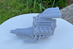 1 24 Scale Chevrolet 454 Blown Injected EFI Engine Custom Chevy Big Block