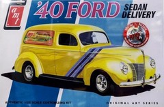 40 FORD SEDAN DELIVERY – FLATHEAD V8 ENGINE PARTS – AMT T769 – MODEL CAR KIT LOT