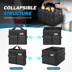Dna Motoring Trunk Organizer For Suv Large Capacity Car Organizer And Storage 4