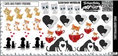 Cats Are Furry Friends – Waterslide Decals for Craft Projects