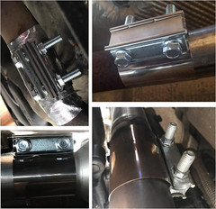 2.5 Inch Stainless Steel Butt Joint Exhaust Seal Band Clamp Exhaust Clamp US