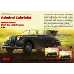 ICM 35471-1/35 Admiral Cabriolet, WWII German Staff Car, plastic model kit