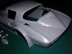 GRAND SPORT CORVETTE BODY,PHOTO ETCHED & DETAIL KIT,DECALS ,INTERIOR,GLASS,TRIM