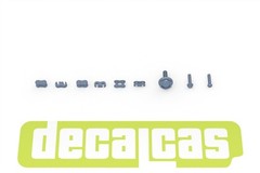 Decalcas 1/12 Scale Detail-Up Generic Motorcycle Chain/Sprocket Set # DCL-PAR120