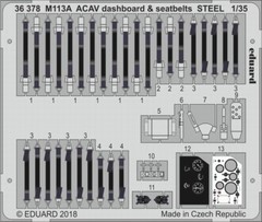 Eduard 1/35 M113A ACAV Dashboard & Seatbelts (AFV Club) 36378