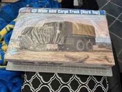 Hobby Boss 1/35 Scale US White 666 Cargo Truck (Hard Top) Model Kit #83801