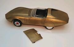 Astro-Vette MPC 1:25 Model Kit & Box 509-200 Rare GM Styling Sensation 1968