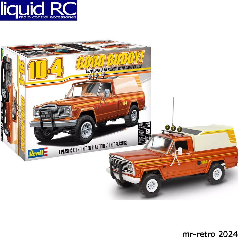 Revell 145689090 1/24 1979 Jeep J-10 Pickup with Camper Top