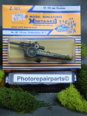 Roco Minitanks / Herpa 1/87 WWII US M-114 155mm Field Howitzer Lot # 7392©