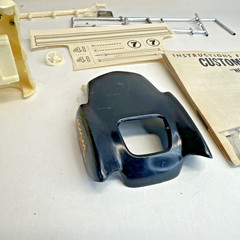 XK120 JAG HELLCAT VINTAGE AURORA 1/32 Plastic Model Kit 1960 Issue Parts only