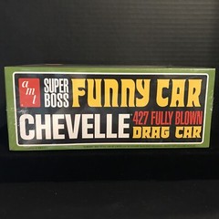 AMT 1302/12 FUNNY CAR CHEVELLE DRAG CAR MODEL KIT-NIB-1/25 SCALE