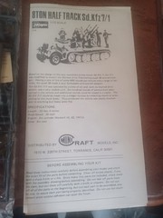 Hasegawa 8Ton Half Track Quadruple 20MM A A. Sd Kfz 7/1 1/72 scale