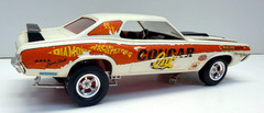 AMT, MPC 1:25 1969-70 Dyno Don Mercury Dragster Vintage Original Built Model Kit