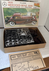 Jo-Han Model Kit 1935 Mercedes-Benz 500k 1/25 Scale complete unbuilt