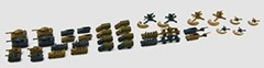 PIT-ROAD WWII German Military Vehicle Set 1 1/700 Plastic model