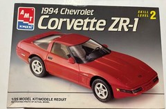 Model Car Parts – AMT 1994 Chevy Corvette ZR1 interior tub & parts 1/25 kitbash