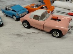 Model Junkyard/parts Plastic ,Nice Custom Car Lot Of 7 Chevy Corvette Cars