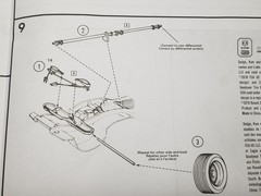 1978 Dodge D100 Truck DRIVESHAFT from MPC 1:25 Model Kit 78