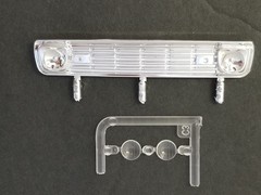 1963 Ford F-100 STOCK GRILLE & HEADLIGHTS from AMT 1:25 Model Kit 63 F100 GRILL