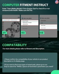 SCITOO 2pcs Wheel Spacers 1.5″ 8×6.5 Bore 130mm Studs 9/16-18 8Lug Wheel