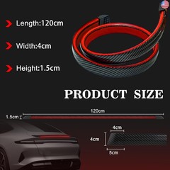 DIBMS LED Spoiler Brake Light Strip Sequential Flashing Tail Universal Red