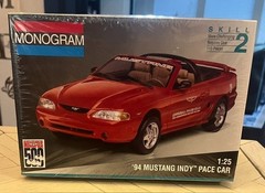 1994 Ford Mustang Indy Pace Car Sealed Monogram plastic model 1/25 scale #2975