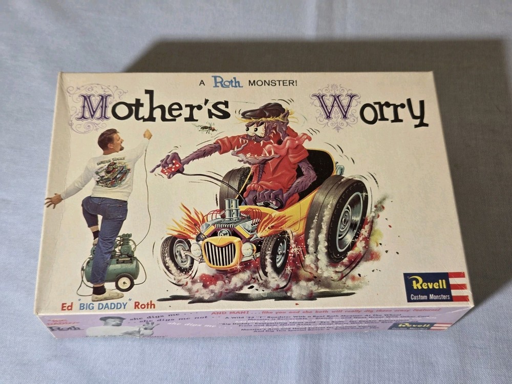 Vintage ORIGINAL Revell Ed “BIG DADDY” Roth MOTHER’S WORRY FACTORY SEALED 1963
