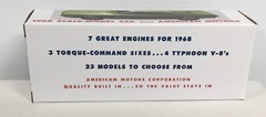 New 1968 AMC Javelin Laurel Green Met Promo Model REPLICA BOX ONLY..NO CAR