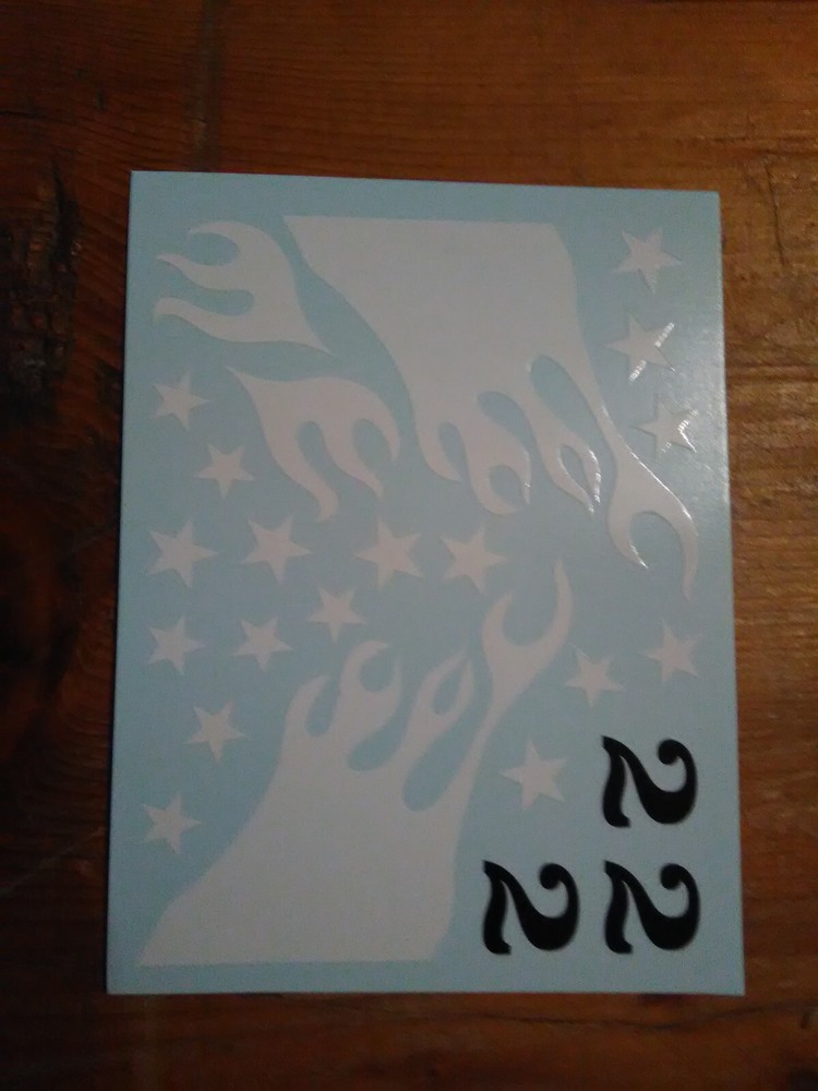 1971 Valiant Scamp Dart NASCAR 1/25 Decal Sheet #2 Stars Flames Race Car Graphic