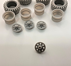 1/25 Scale 8 Lug Off Road Wheel Tire Set 33×12.50×20 High Detail Resin Parts