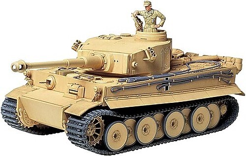Tamiya German Tiger I Initial Tank – Plastic Model Military Vehicle Kit – 1/35