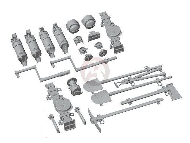 Rado 1/35 Equipment and Accessories Detail Up Set for Sd.Kfz.234 Series RDM35S52
