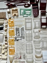 Vintage Model Car Parts Lot Bodies Glass Chrome Interiors Parts MPC AMT Revell