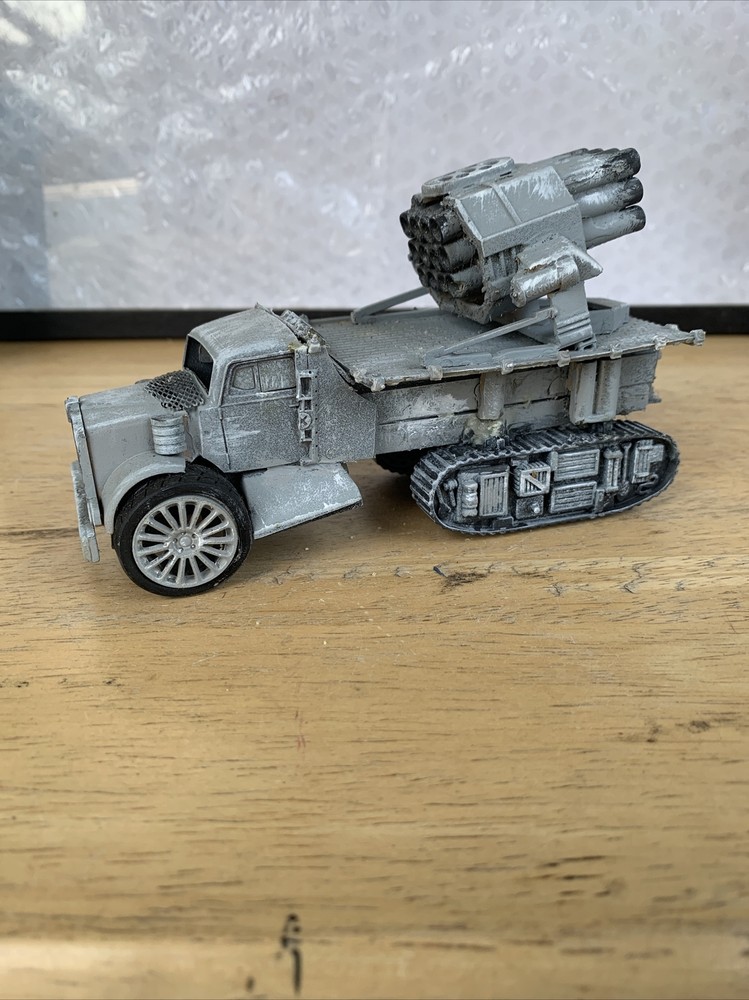 BUILT 1/43 Scale Modified Rocket Launcher Painted Detailed WWII OR FANTASY