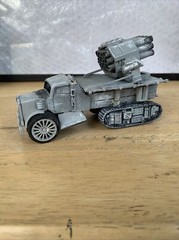 BUILT 1/43 Scale Modified Rocket Launcher Painted Detailed WWII OR FANTASY