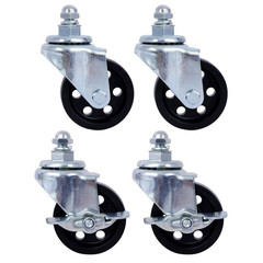 4Pack 6000Lb Capacity Gray Heavy Duty Mechanics Creeper Seat with Brakes