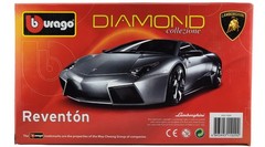Burago Lamborghini Reventon Matte Black Diecast Car 1/18 1:18 Diamond Collection