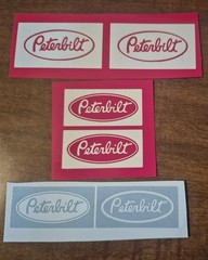 PETERBILT TAMIYA 1/14 SCALE MUD FLAP VINYL DIE CUT DECALS 1:14