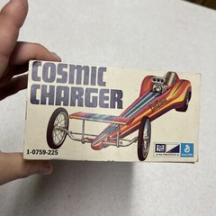 Original 1970s MPC COSMIC CHARGER CARL CASPER’S FUEL DRAGSTER 1/25 MODEL KIT