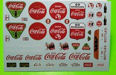 1940 Willys Pickup Gasser 1/25 Decal Sheet Coca Cola Coke Vintage Style Bottle