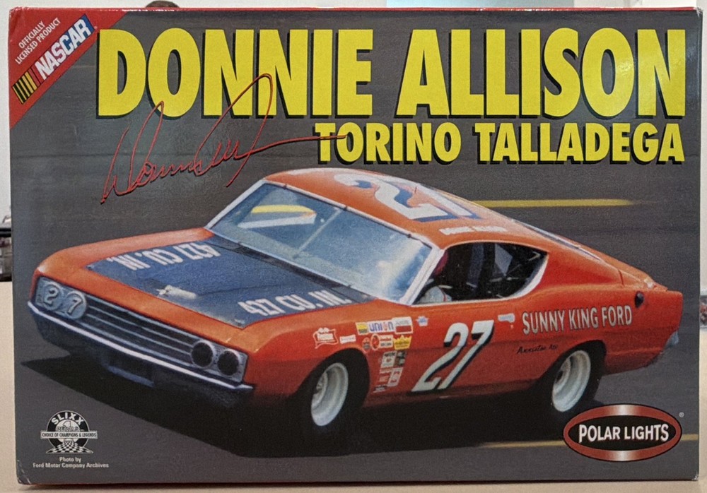 NEW Polar Lights Donnie Allison Ford Torino Talladega NASCAR 1:25 Plastic 6601