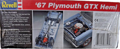 VINTAGE 1994 REVELL 1:25 SCALE ” 1967 PLYMOUTH GTX HEMI ” PLASTIC MODEL KIT 7359