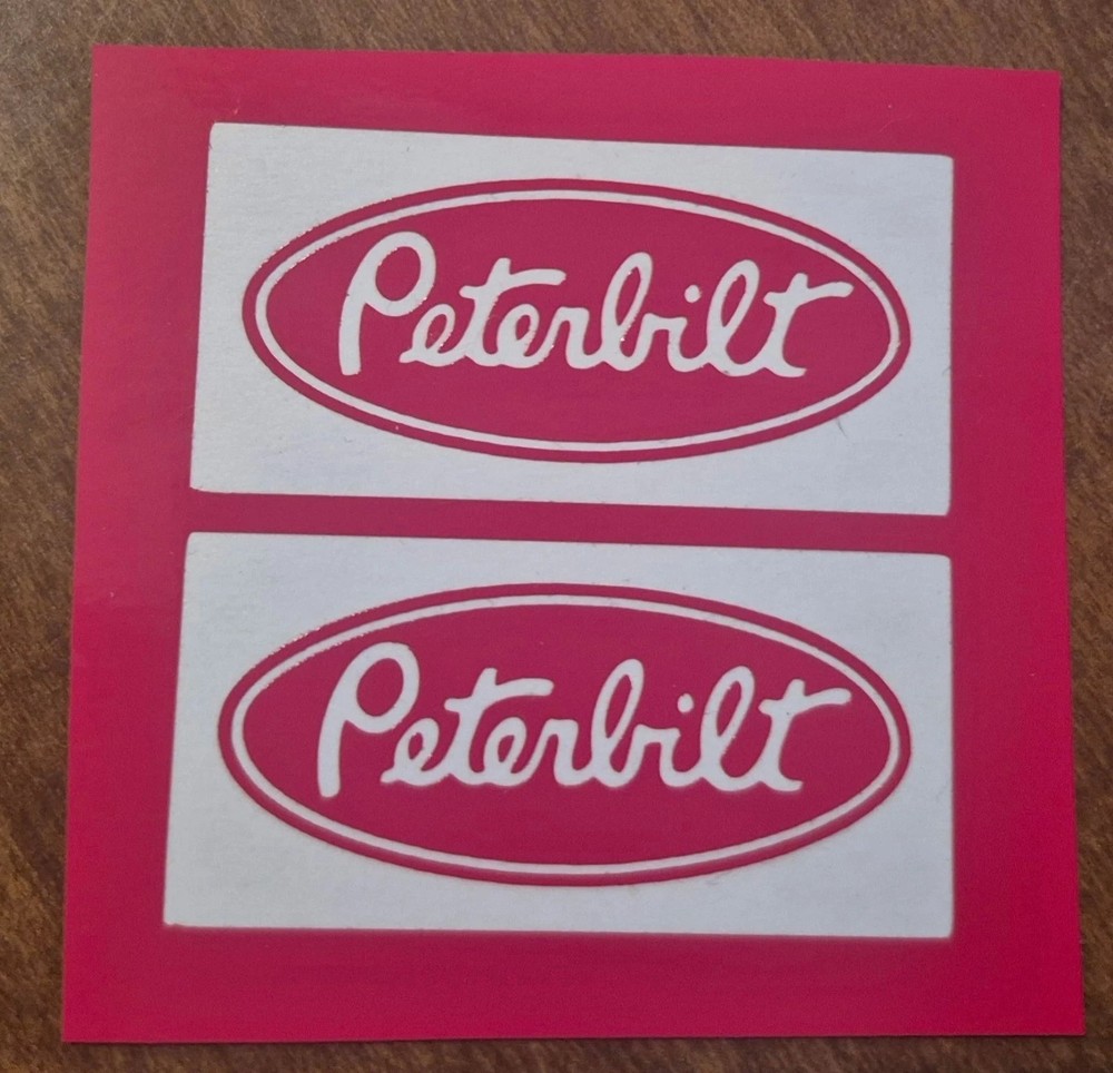 PETERBILT TAMIYA 1/14 SCALE MUD FLAP VINYL DIE CUT DECALS 1:14