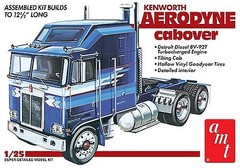 AMT Kenworth Aerodyne Cabover Tractor Cab – Plastic Model Truck Kit – 1/25