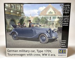 Master Box German military car, Type 170V, Tourenwagen w/crew, WWII 35113 New