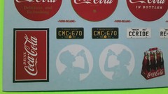 40 Ford Sedan Delivery 1940 1/25 Waterslide Decal Sheet Vintage Coke Coca Cola