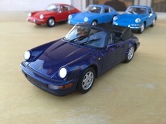 1/43 MINICHAMPS PORSCHE 911 (930) 1980 coupe, blue cobalt ,rare, mint, ++ !
