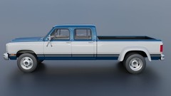 1/25 resin 3d printed 1983 Dodge Ram W350 Crew Cab dually by Andrey Bezrodny